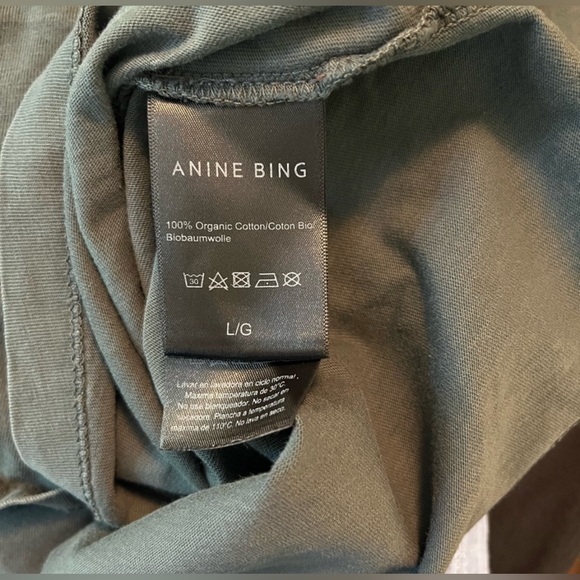 ANINE BING T-Shirt Lili Tee Eagle washed color graphic tee L - Picture 4 of 9